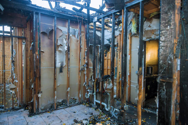 Professional Fire Damage Assessment technician working in Bastrop, TX